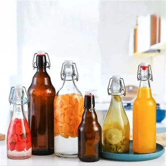 Glassåsflaskor Med Lock